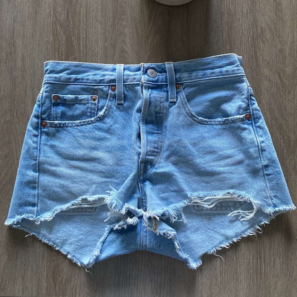Levi’s 501 high-rise jean shorts